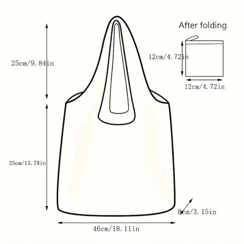 🌴Hippie Boho Shopping Tote Shopping  Bag 18 L 13 H Foldable. - Picture 3 of 4